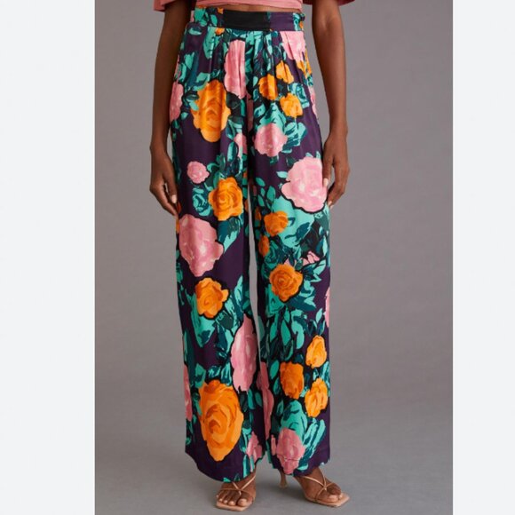 Tracy Reese Pants - Plenty by Tracy Reese Sleek Purple Floral Pants